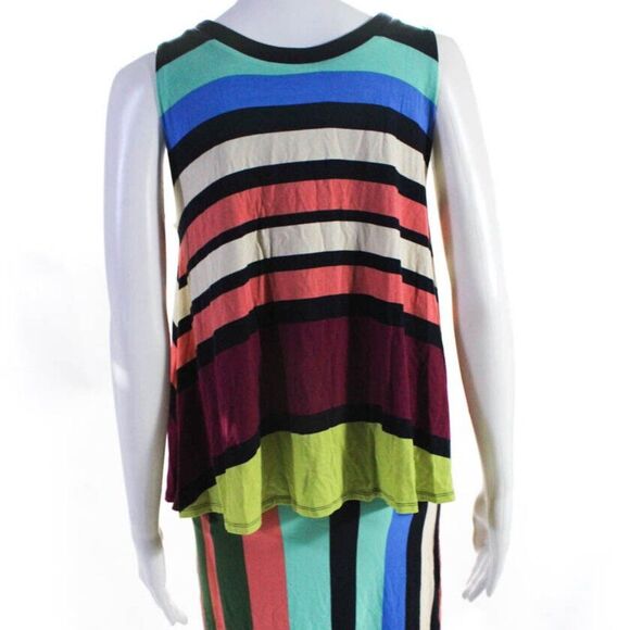 MAEVE Anthropologie Striped Sleeveless Layered Sun Dress   Women's Size Small - Picture 5 of 9